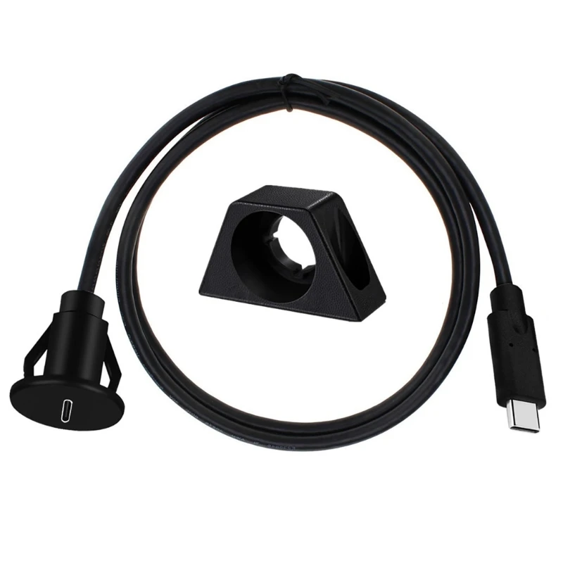 

Extension Wire Extender Line for Car Boat Motorcycle USB Type-C 3.1 Male to Female Flush Mount Cable Adapter Cord