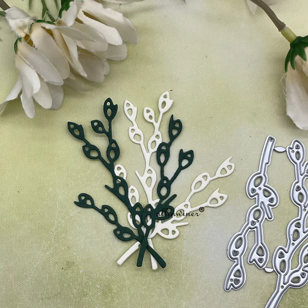 화환 잎 레이스 금속 절단 다이 스텐실 DIY Scrapbooking 장식 엠보싱 공예 다이 커팅 템플릿