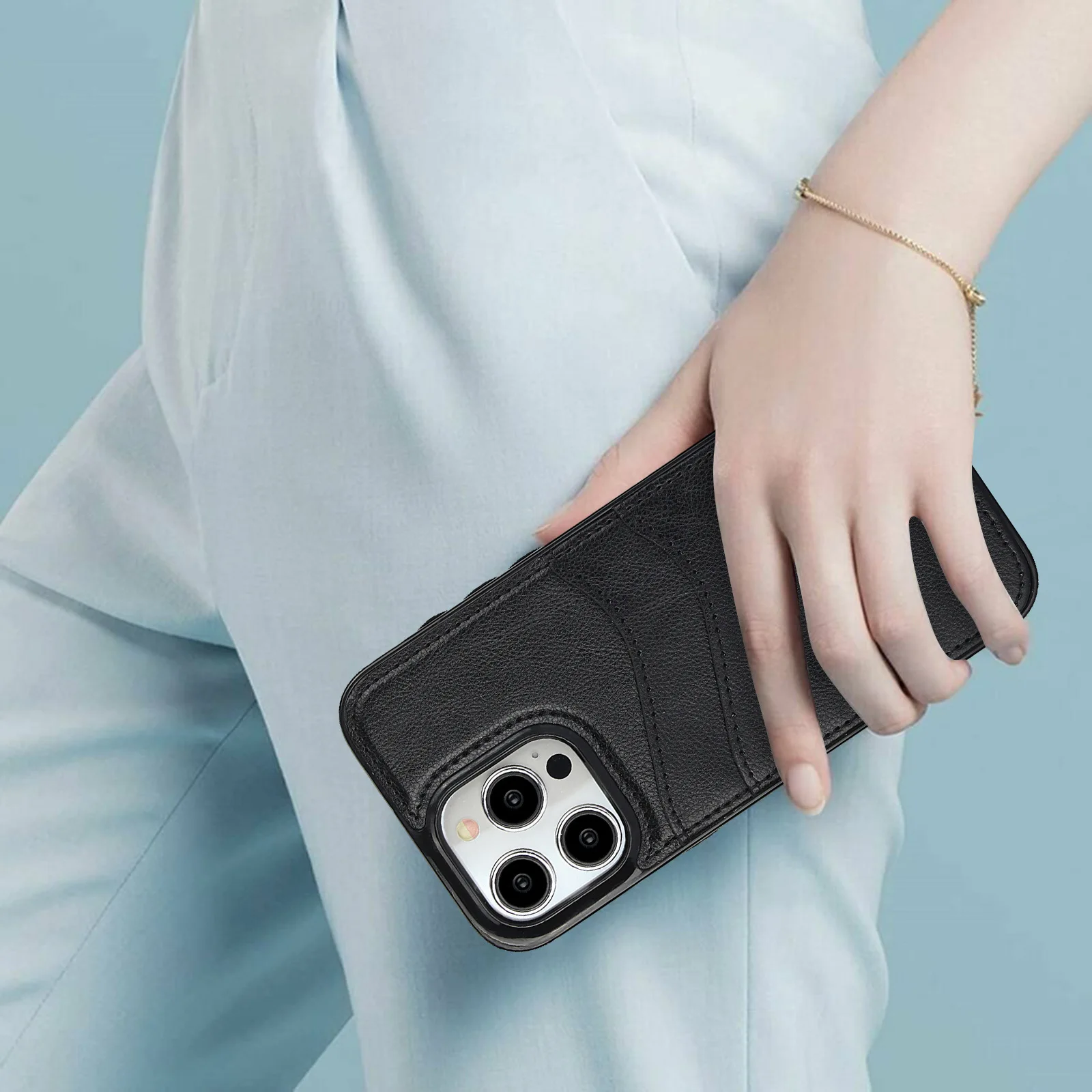 Leather Phone Cases For Samsung S22 S23 Plus S24 FE S25 Ultra A14 A15 A54 A55 A71 Fashion Back Cover Designer Shockproof Case - 4