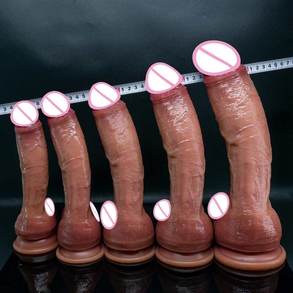 Super Long Skin Dildo Penis Medical Silicone Realistic SexToy for Women Masturbator Makeup Dildo Strapon Suction Cup Dick Adults sex toys