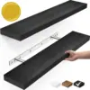 BAYKA Floating Shelves for Wall, 22.5" Wall Mounted Rustic Wood Shelves for Bathroom, Bedroom, Living Room, Kitchen, Office 1