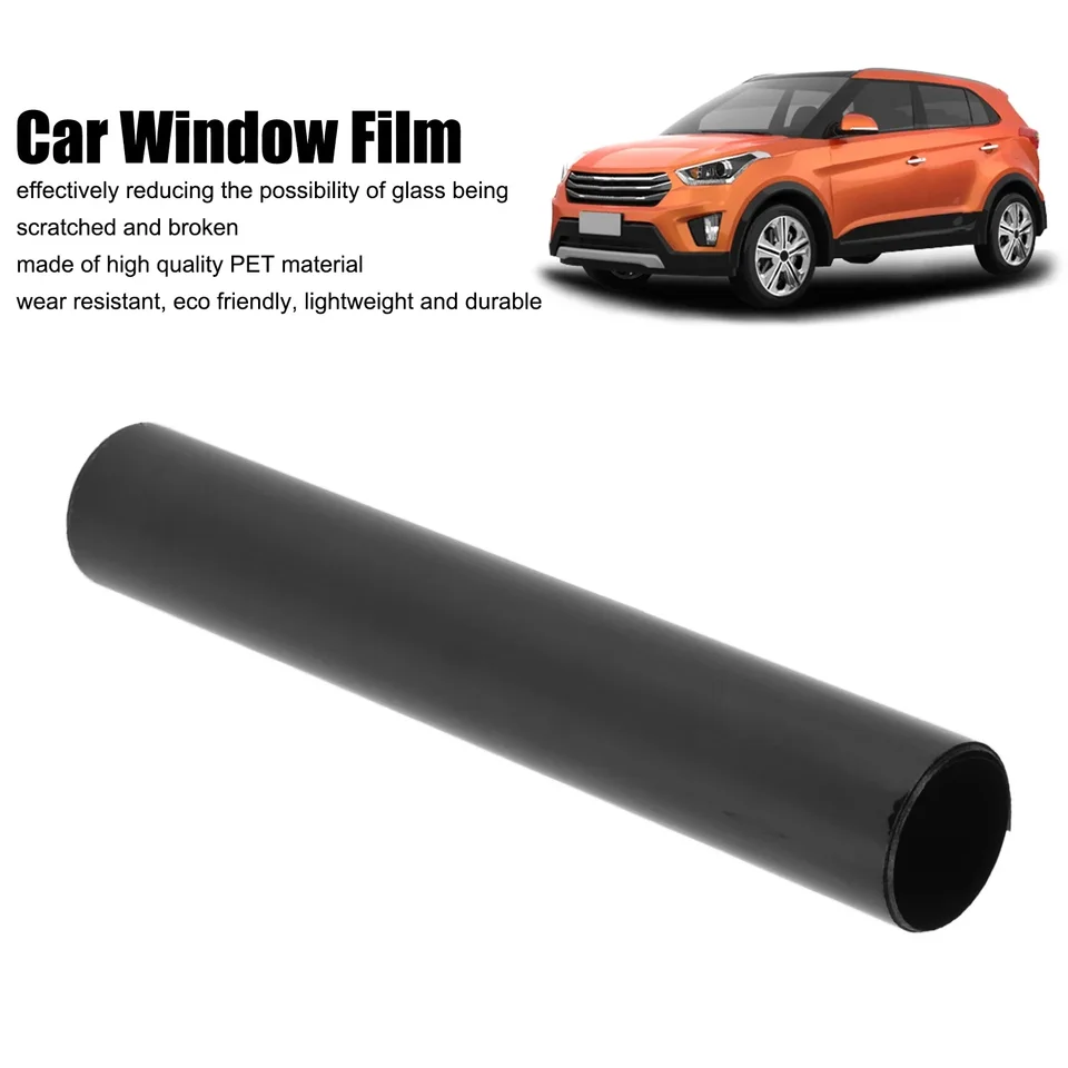Adesivo per pellicola parasole per parabrezza universale per auto 135x20 cm Pellicole solari per vetri per finestre con raschietto Accessori per auto con striscia parasole anti-UV  34