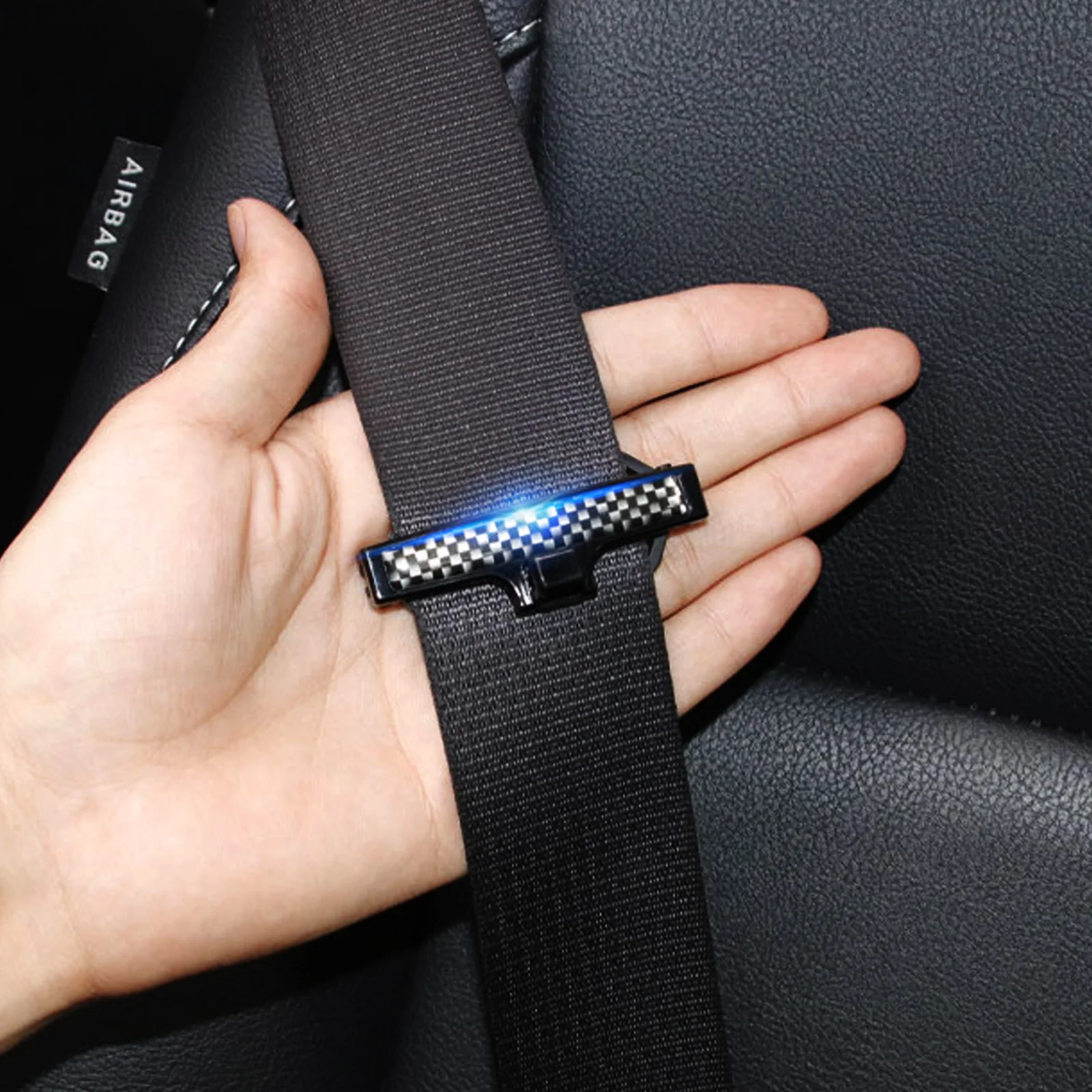 2pcs Car Safety Belt Clips Seat Buckle Styling Safety Stopper Adjusting Tension Clip for Auto Car Accessory
