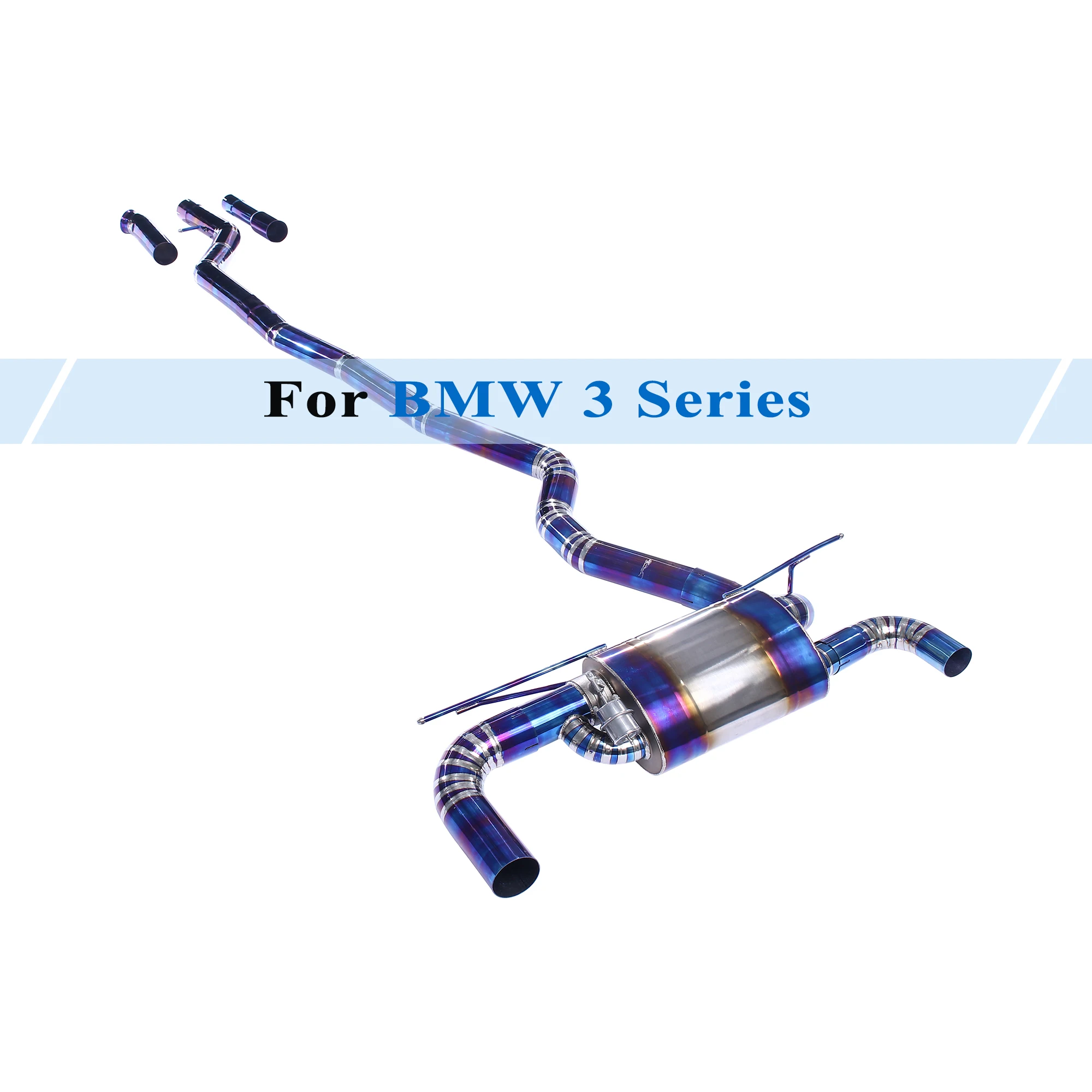 

Catback Exhaust System for 2004-2023 BMW 3 Series Resonator Pipe Muffler Titanium Alloy Vacuum Electric Valve Remote Control