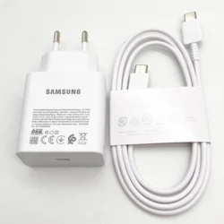 High - Speed 60W USB - C Charger with Super Fast PPS Power Adapter - White EU and Cable