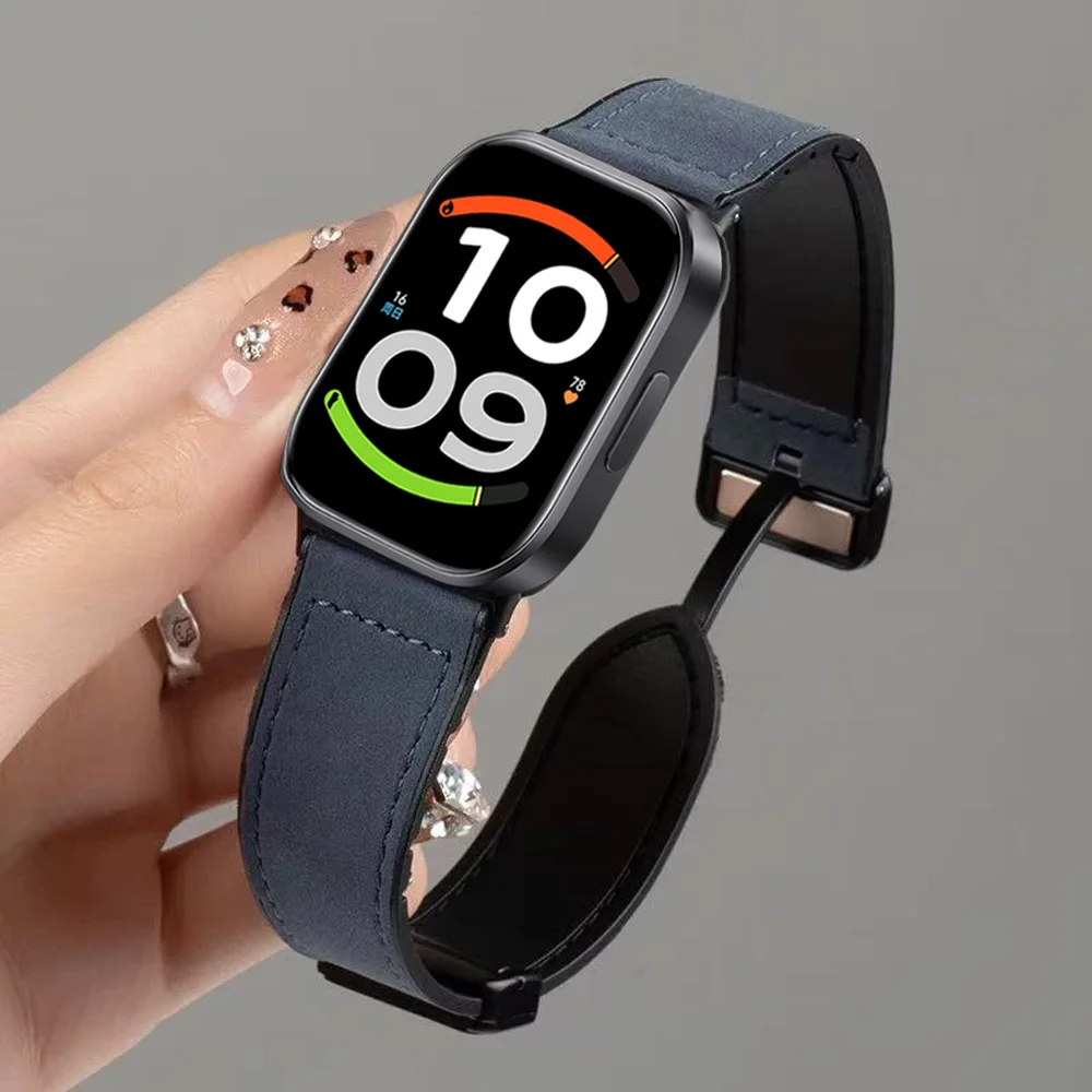 Magnetic Leather and Silicone Hybrid Strap