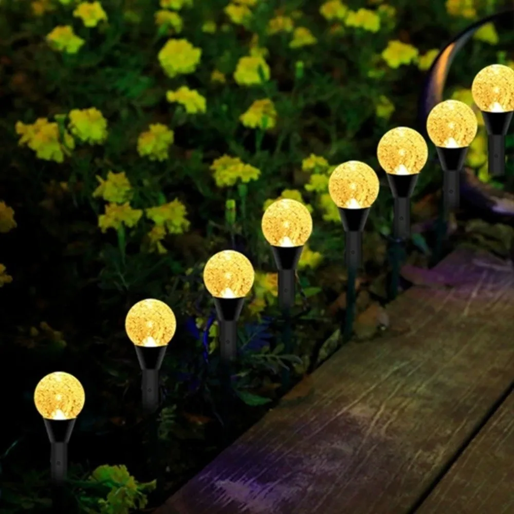 스마트 태양광 LED 야외 지상등 방수 20 LED 전구 태양광 정원등 태양광 가로등 정원 장식
