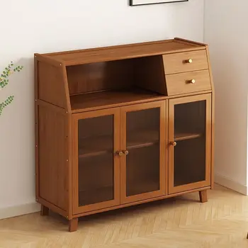Armadietto portaoggetti per soggiorno stretto Credenza multiuso Stazione caffè Armadietto da bar Cucina Dispensa Cassetto Organizzatore Mobili