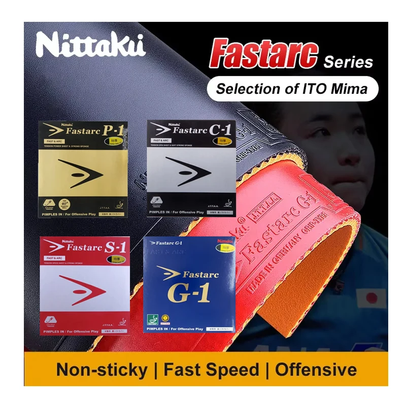 Original Nittaku Table Tennis Rubber G1 C1 P1 S1 Non-sticky Ping Pong Coating