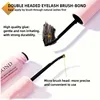 Lash Bond and Seal for Cluster Lash Glue 2in1 Glue Lasting Waterproof Clear Coating Raincoat Strong Tasteless DIY10 ML Glue 4