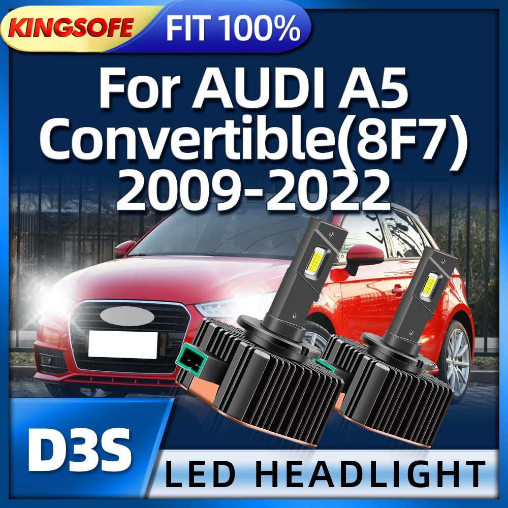 

Roadsun 2PCS LED Lights Car Headlights D3S Lamp For AUDI A5 Convertible 8F7 2009 2010 2011 2012 2013 2014 2015 2016 2017-2022