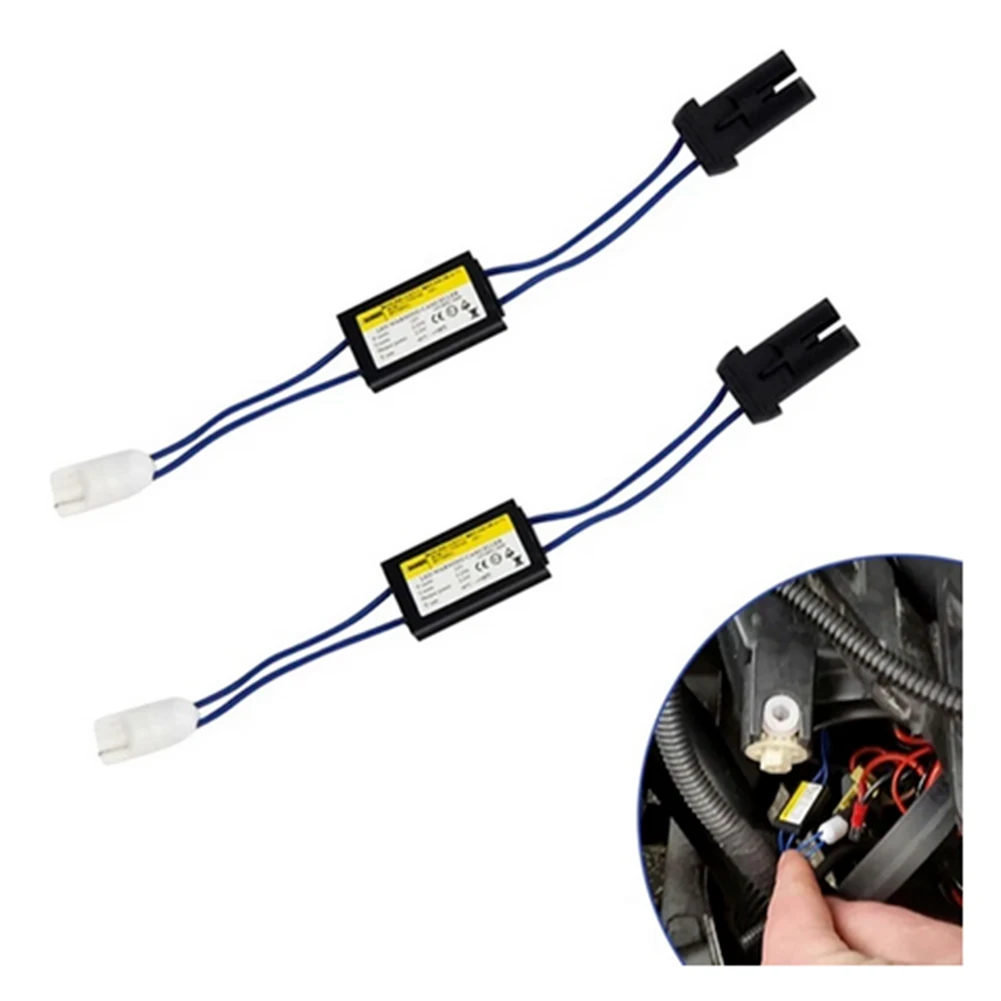 2/4Pcs 12V LED Warning Canceller Decoder Car Lights OCB Load Resistor Module T10  For 501 T10 T15 194 W5W Canbus No Error Cable
