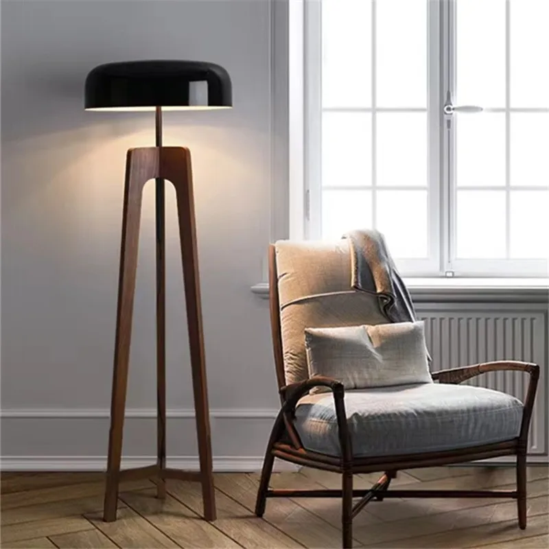 Classical Wood Foyer Floor Lamp E27 Bulb Home Art Deco Hotel Bedroom Shop Atmosphere Lighting With Plug Adapter