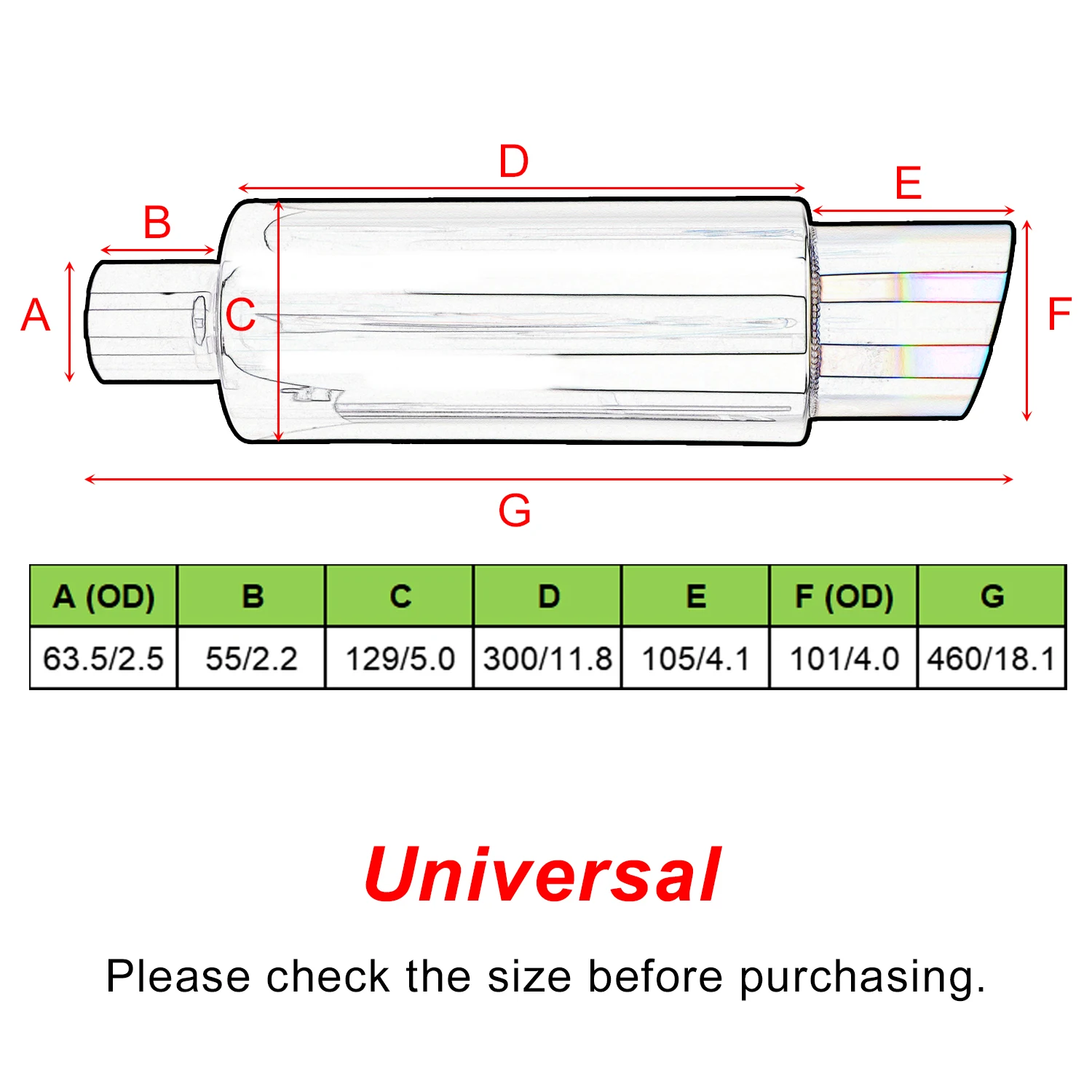 Ϲ ̽ī  ÷ , ͺ  νƮ Ʃ,  θ ũ  ý, 2.5 ġ, 63mm
