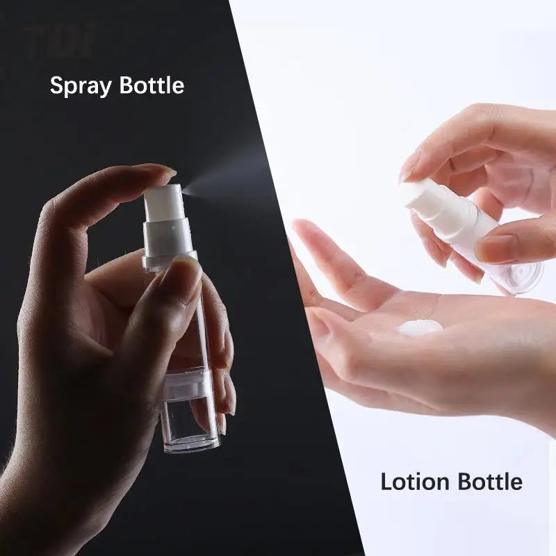 

5ml 10ml 15ml Vacuum Spray Lotion Bottle Travel Cosmetic Container Lotion Pump Bottle Facial Cream Airless Bottle Skin Care