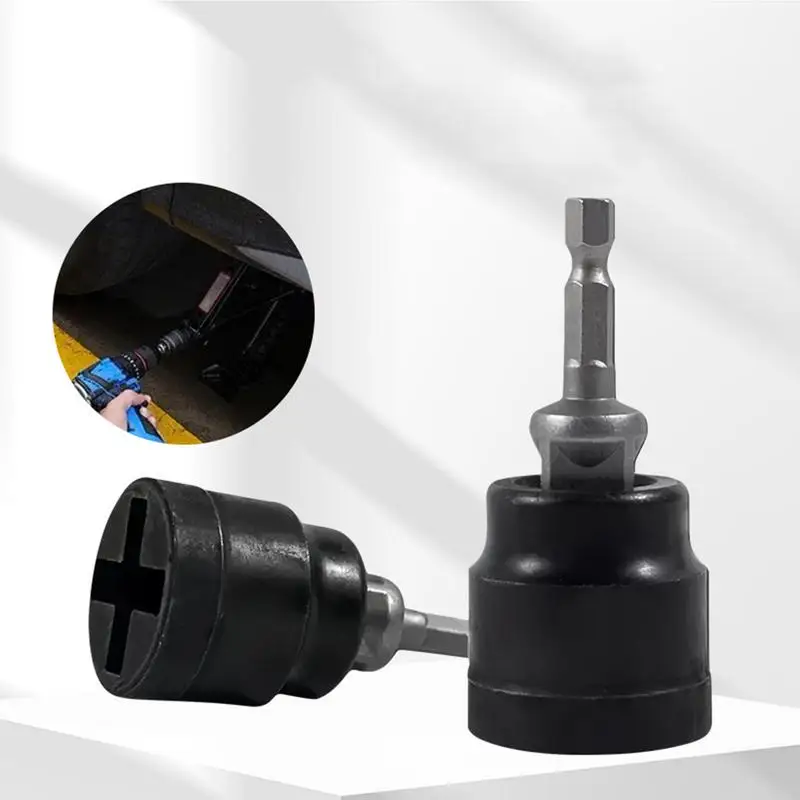 Jack Socket Adapter Electric Drill Adapter Jack Socket Vehicle Maintenance Lifting Tool Labour-Saving Gear for Road Trip