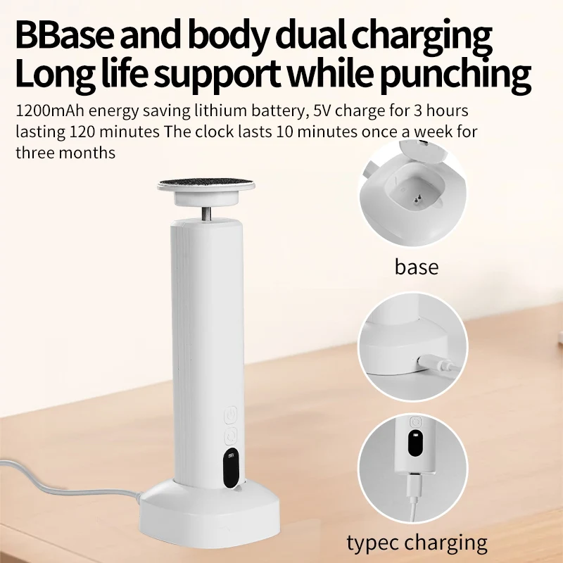 Cordless Electric Foot Callus Remover for Feet 6 Speeds with Replaceable Sandpaper Pads Portable Dead Skin Remover for Women Men