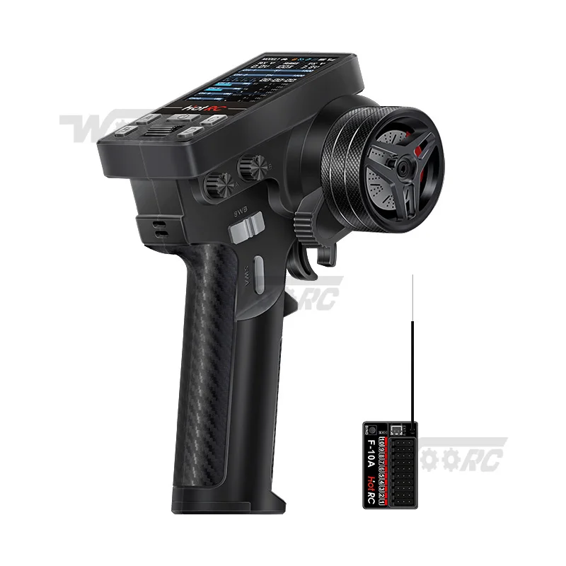Boîte du récepteur RC 10CH TR F-01A avec accessoires, idéal pour drone ou bateau