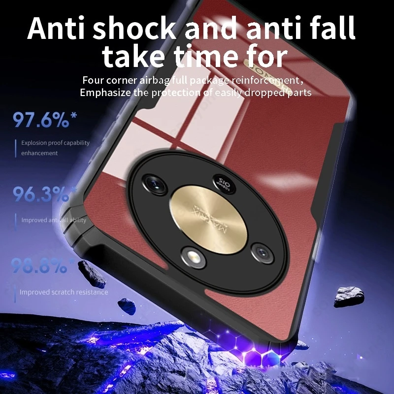 حافظة شفافة من الأكريليك لهاتف Honor X9d HonorX9d...