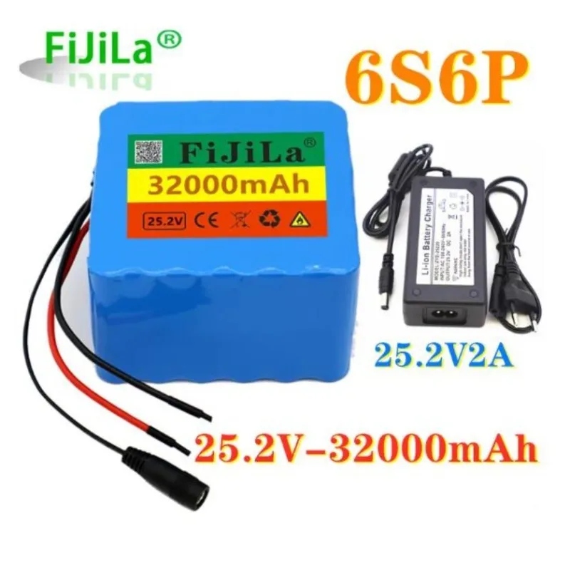 

2023 New 6s6p Battery L í tio 25.2 v 32000mAh Bicycle L í cio Ionic Battery 350W Electric 250W Motor+25.2V 2A Charger