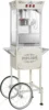 Midway Movie Theater-Style Popcorn Machine Maker with Cart and 10-Ounce Kettle - Cream, Vintage-Style Popper on Wheels 1