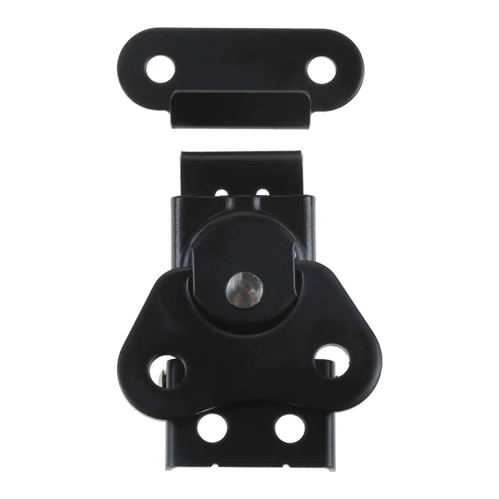 Butterfly Latch Stainless Steel Padlockable Twist Latch Keeper Toggle Clamp Catch Case Box Chest Lock Hasps Black - View #3