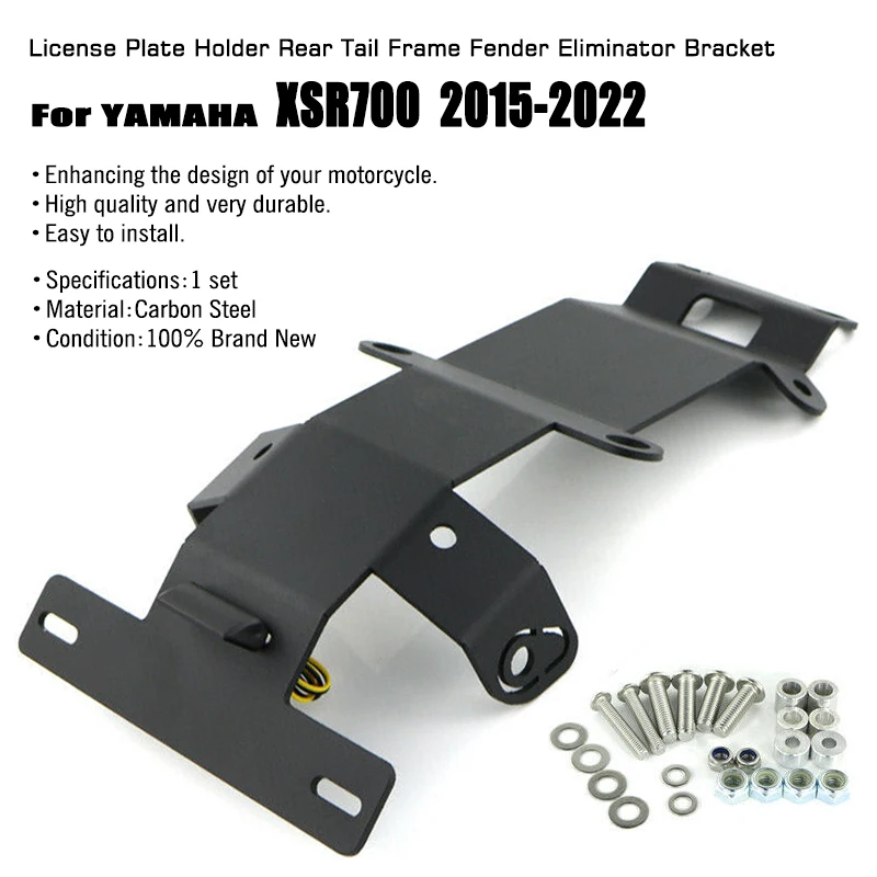 Mklightech Per Yamaha Xsr 700 Xsr700 2015-2022 2021 2020 2019 Supporto Targa Telaio Posteriore Telaio Eliminatore Parafango Staffa
