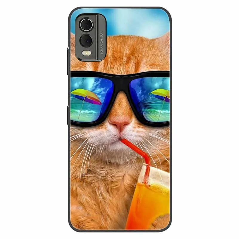 Shockproof Soft Silicone TPU Back Cover with Cute Cartoon Design