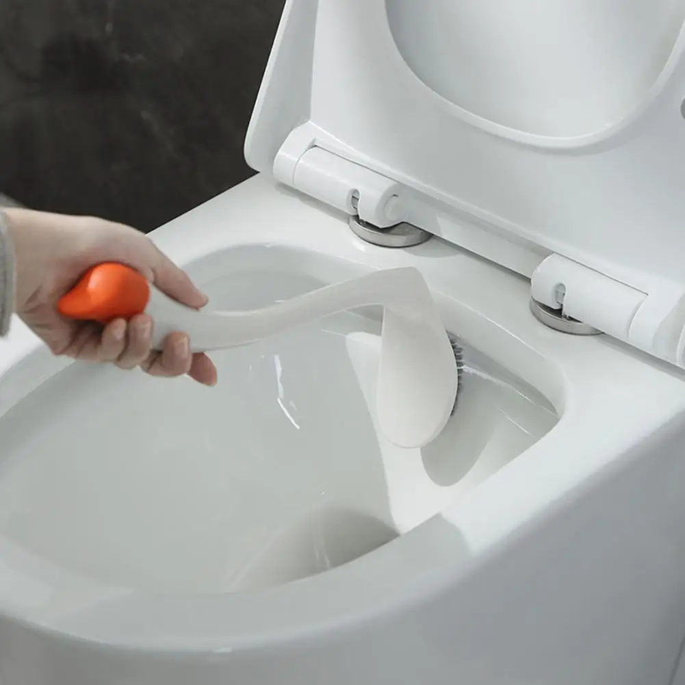 1Pc Toilet Brush Set with Ventilated Base Swan Shape Cleaning Brush for Powerful Scrubbing Bathroom Scrubber Cleaning Tool