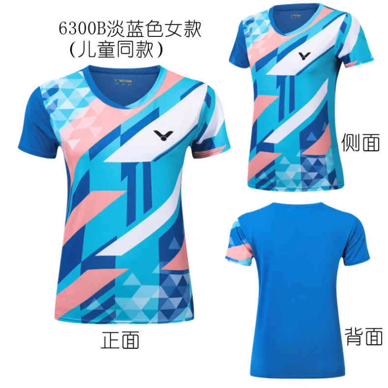 Victor Victory Badminton Tennis Clothing Sports Short-sleeved Top T-shirt Comfortable Breathable Sweat-absorbent Deodorant