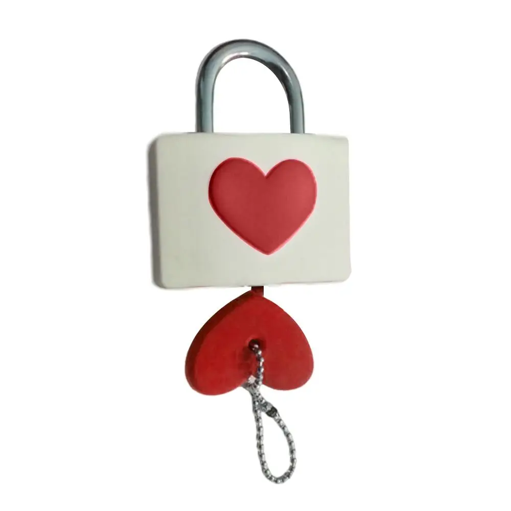 Dioche Heart Shape Combination Lock - 3 Digit Code Security Padlock For Luggage & Bags