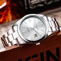 CHRONOS Top marque de luxe homme montre-bracelet étanche lumineux Date hommes montres en acier inoxydable Quartz montre pour hommes mâle reloj 4
