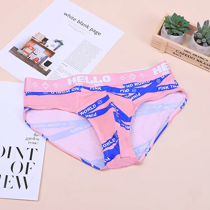 ANDERSON TALISCA Brand Pink Underwear Men Brief Sexy Panties Mens