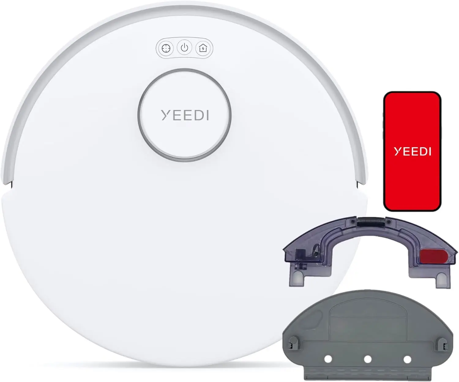Robot Vacuum Cleaner and Mop, 8000Pa Strong Suction, ZeroTangle Brush, Smart Navigation, Self-Charging, Work with Alex