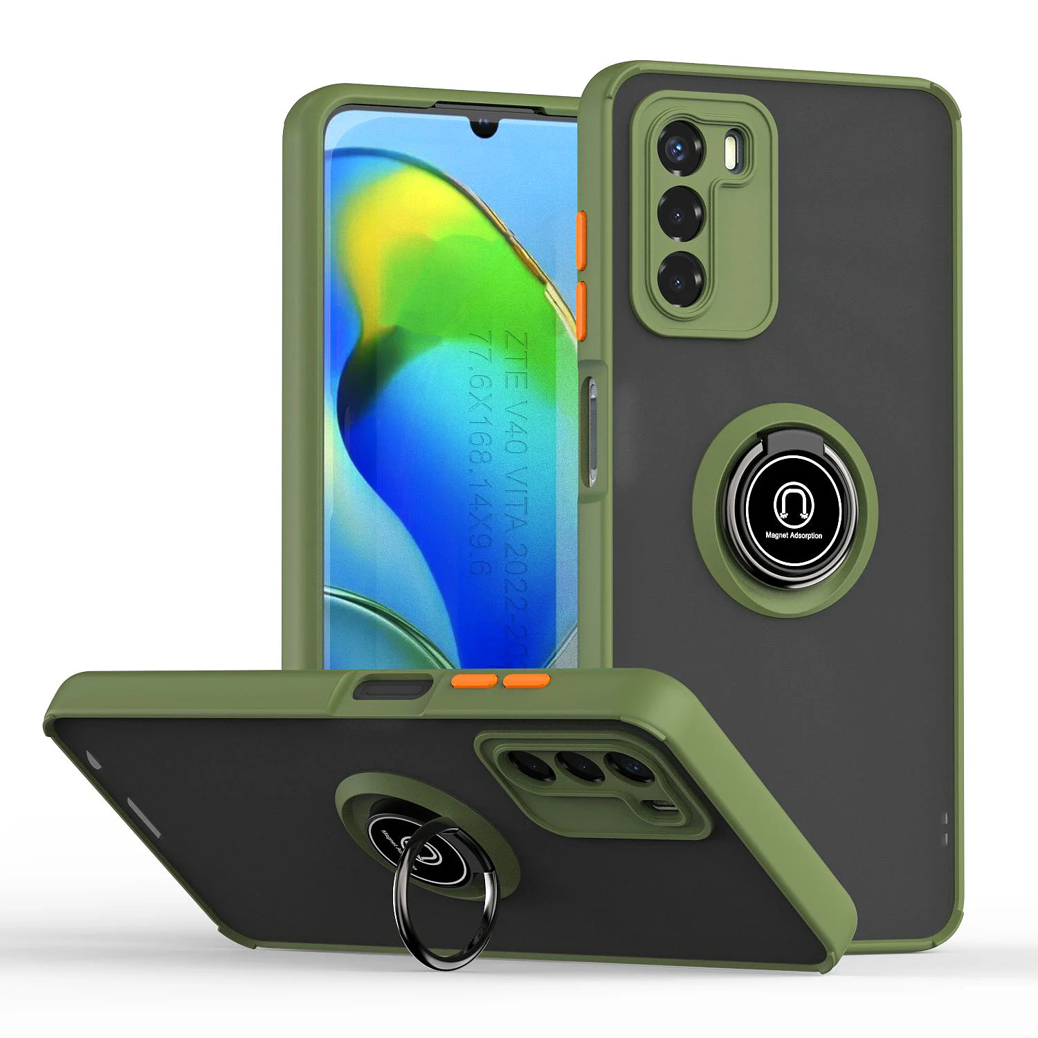 Universal Motorola Ring Case Holder Stand - Hard Protective PC Cover