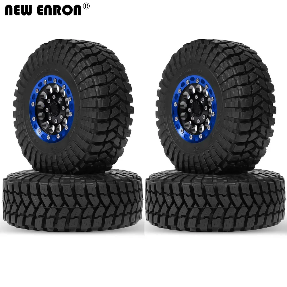 

NEW ENRON Alloy 1.9" Beadlock Wheel Rim & 110x39mm Tire 4Pcs for 1/10 RC Crawler AXIAL D90 SCX10 Traxxas TRX4 Tamiya CC01 MST