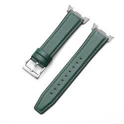 Premium Leather and Silicone Hybrid Bracelet for galaxy 7 ultra (GrS)