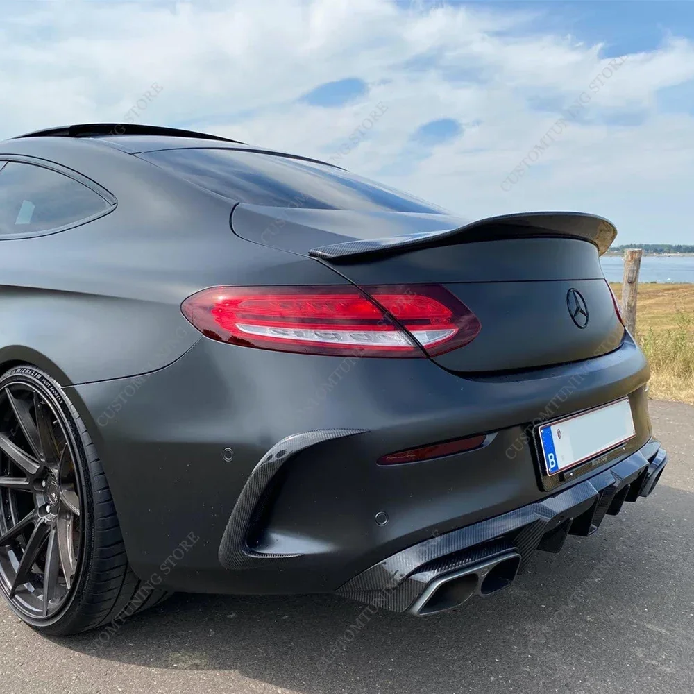 Rear Trunk Spoiler Wing Kit For Benz Coupe C205 C200 C260