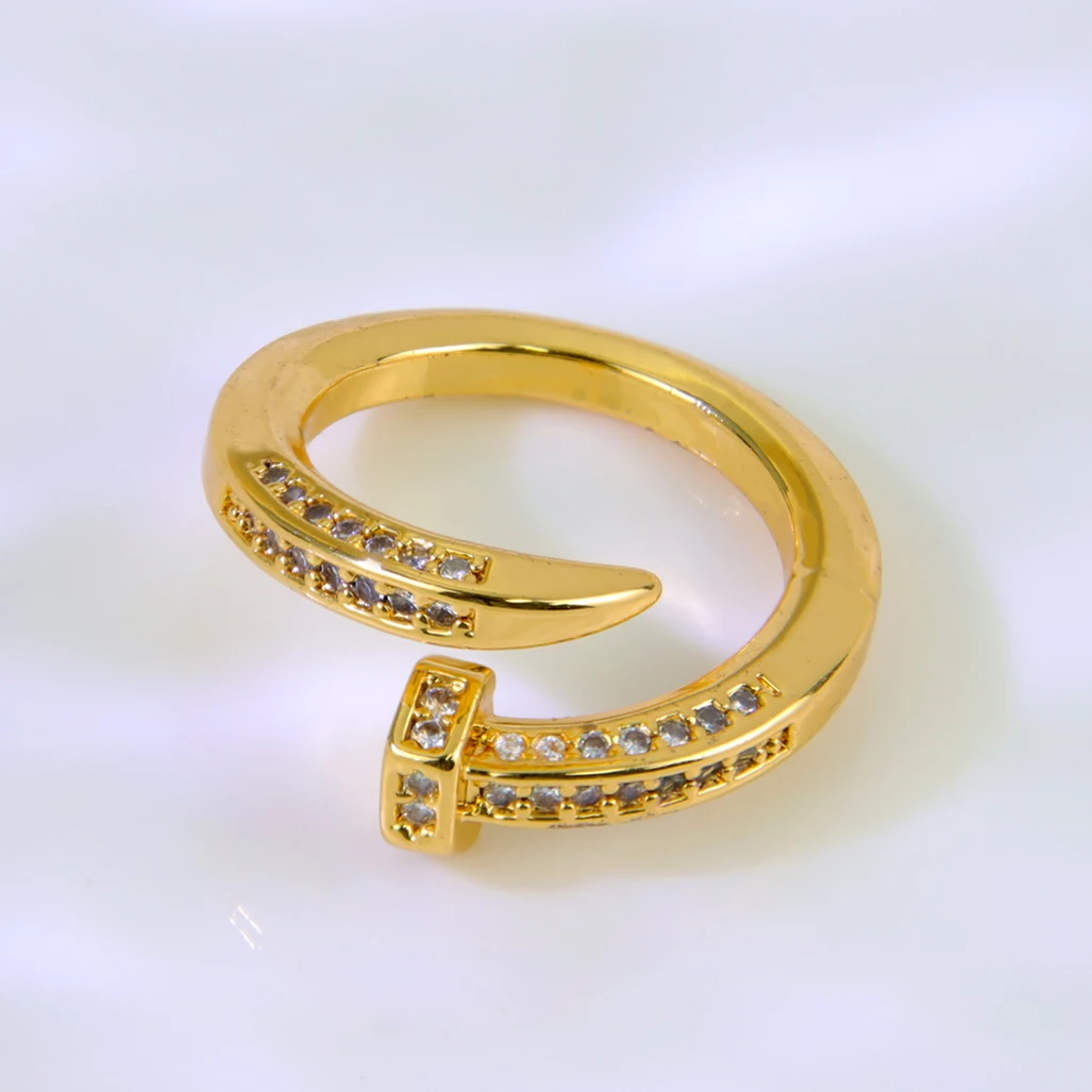 Luxus Dubai Mode Ringe 21k Gold Überzogene Brasilianische Zirkonia Cocktail Ring Nahen Osten Frauen Vintage Party Schmuck – Detail 17