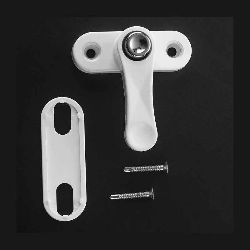 4 Pcs T Shape Window Locks Sash Blocker Jammer Window Restrictor Lock with Knob for Home PVC Improve Security