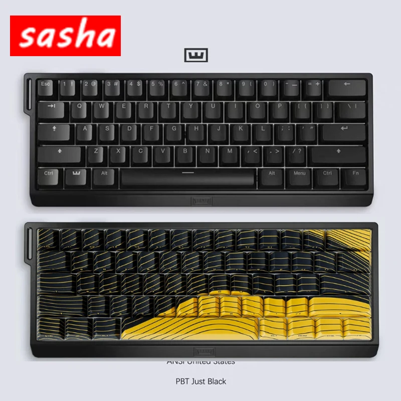 Pre Sale Wooting 60he Keyboard Wooting 60 He Two He Black Keyboard Black  Yellow White