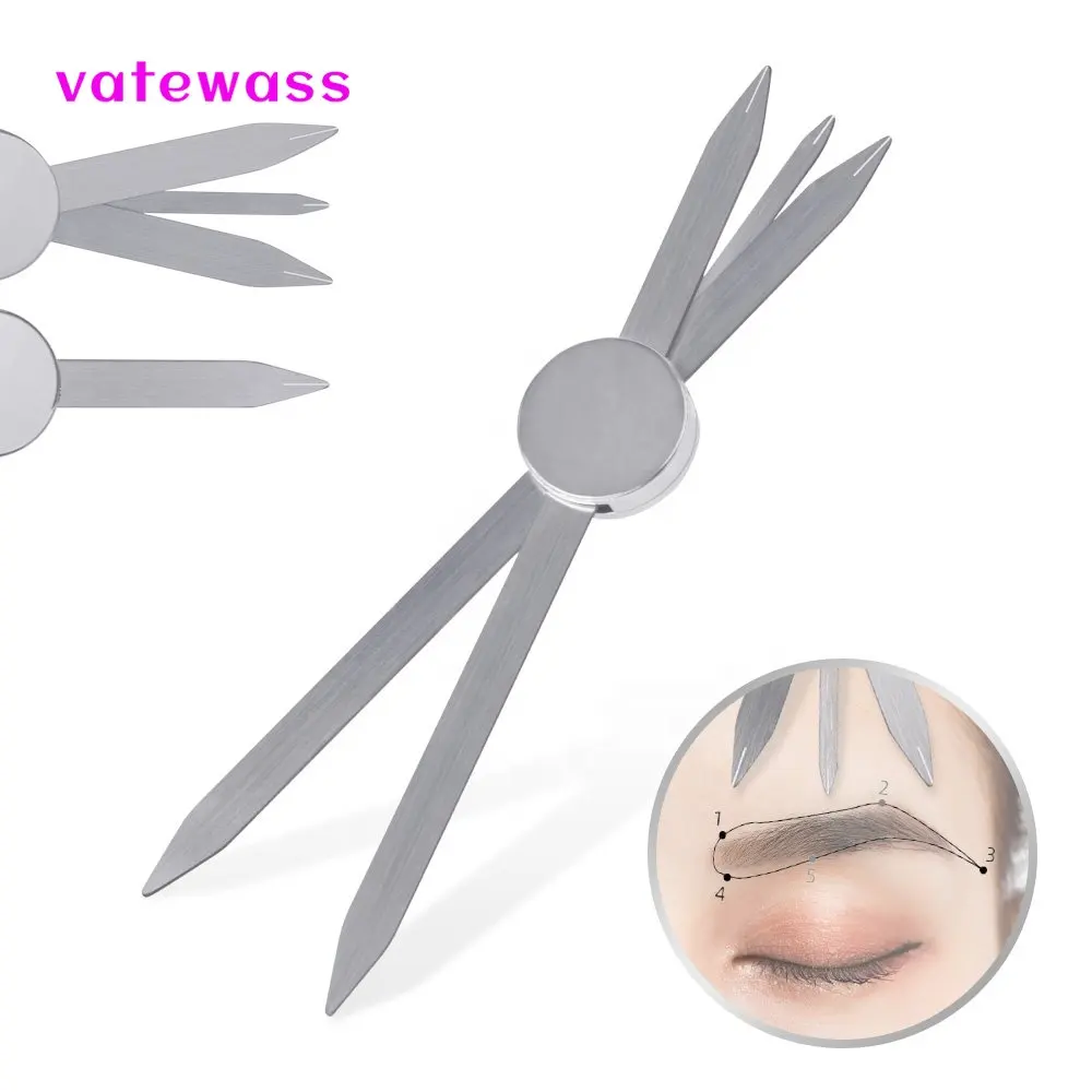 

Precise Positioning Eyebrow Tools Permanent Makeup Compass Ruler Mapping Tool Microblading Measurement Tools Eyebrow Ruler