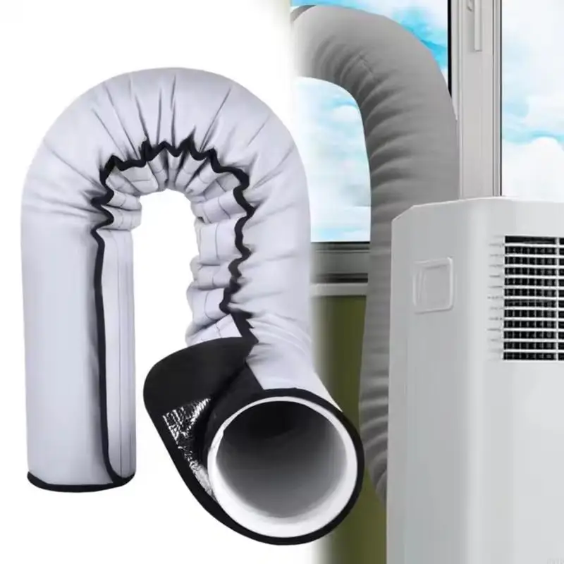 Triple Layer Insulation Sleeve For Portable Air Conditioner Exhaust Hose Flexible Duct Vent Cover With Adjustable Straps
