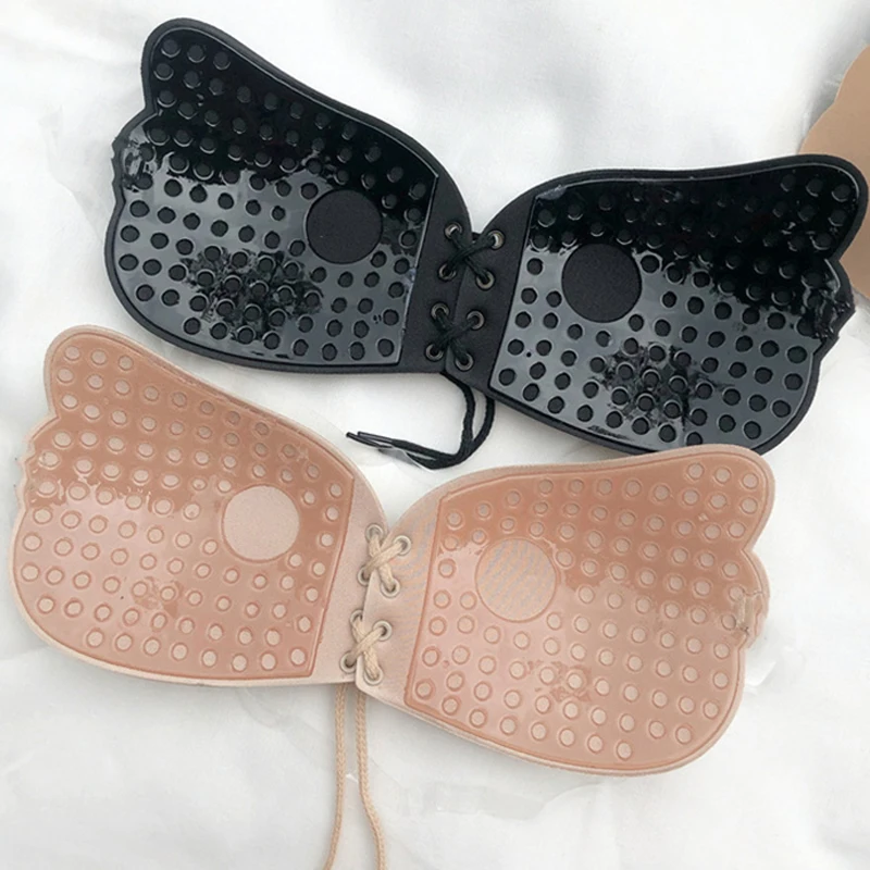 

Women's Invisible Strapless Push Up Bra Chest Stickers Sexy Self-Adhesive Sticky Underwear Lingerie Female Nipple Cover Bralette