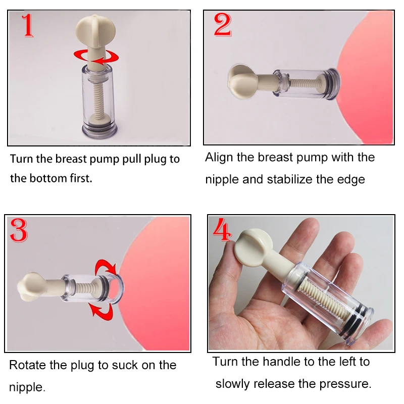 Clitoris Vagina Pussy Clit Nipple Sucker Vacuum Pump Boobs Suction Enlargement 3PCS Set,BDSM Sex Toys For Couples,Adult Games
