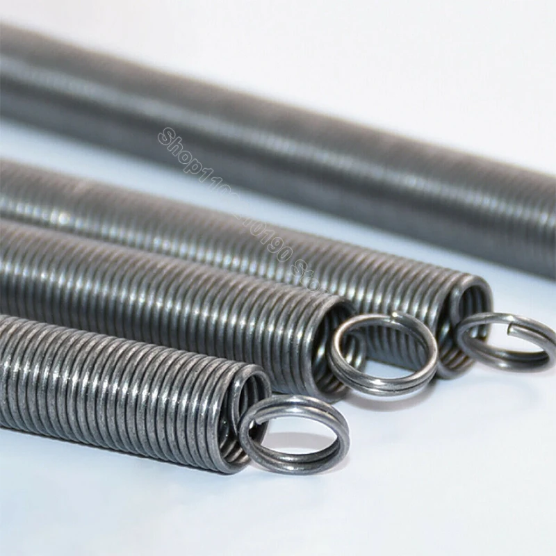 Length 300mm Tension Spring Dual Hook Spring Steel O Ring Expansion Extension Coil Stretching Spring Wire Dia 1.6-5mm OD 10-50mm - 13