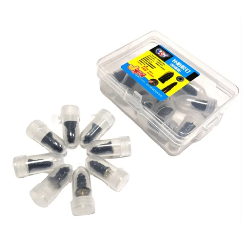 

10pcs/box Tire Repair Rubber Nail Screws Vacuum Tyre Repair For Motorcycle Electric Rubber Material