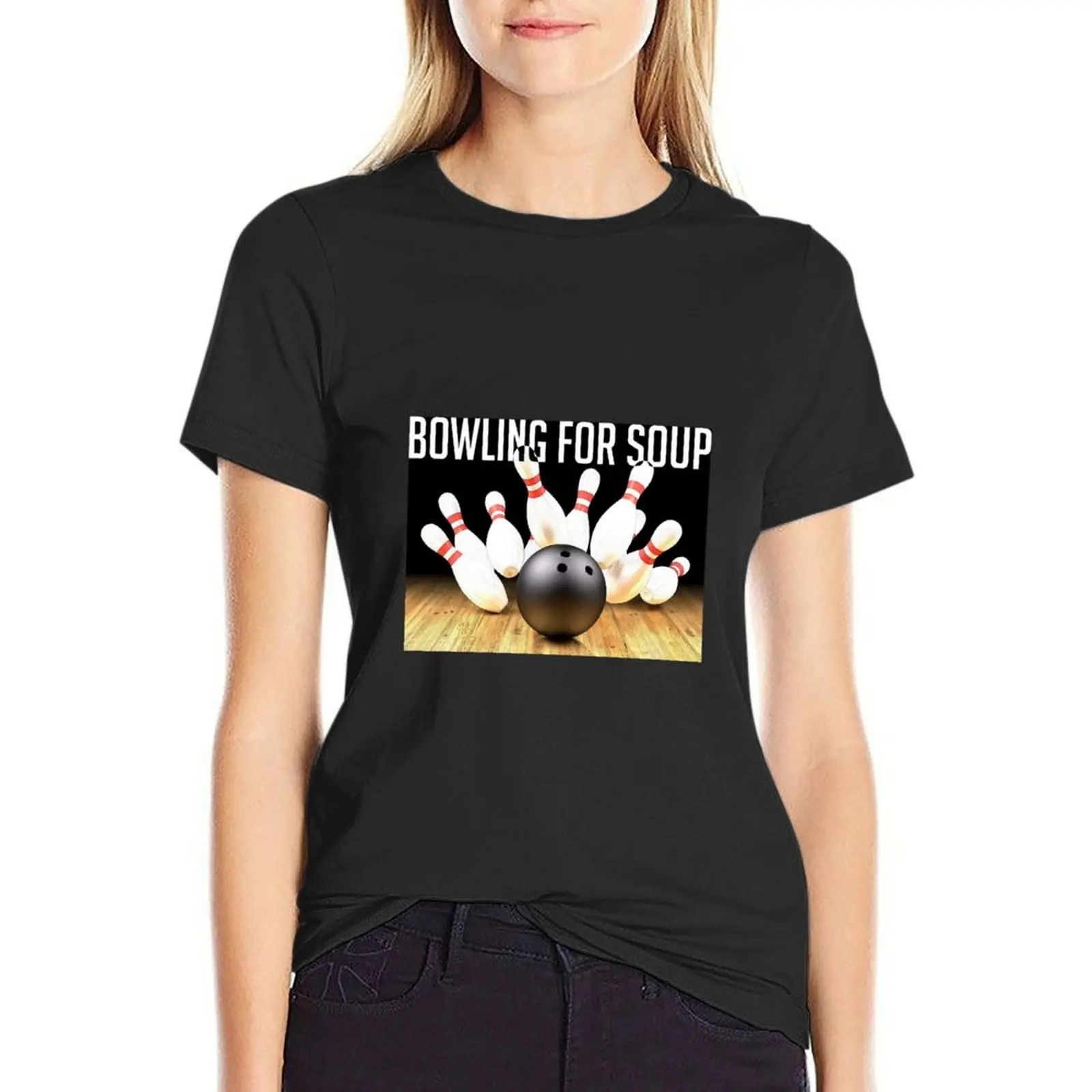 

Wonderful bowling for soup T-shirt Female clothing plus size tops tees funny t shirts for Women