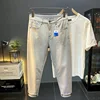 American High-End Stylish Men's Jeans 2025 Spring and Autumn New Trendy Brand Patchwork Embroidered Versatile Casual Pants 4