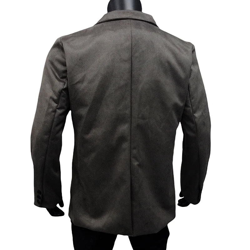 Neue frühlings-und herbst männer jacke einreihige wildleder dünne mantel casual anzug street oberbekleidung männliche kleidung eu größe M-XXL – Detail 9